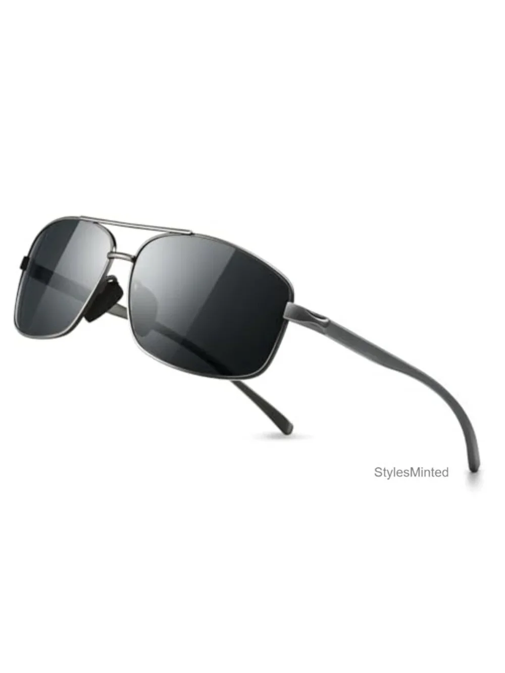 Ultra Lightweight Rectangular Polarized Sunglasses UV400 Protection